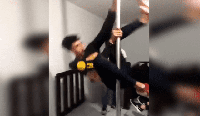 Facebook viral: Jóvenes intentan realizar atrevido 'pole dance' pero terminan haciendo el ridículo [VIDEO]