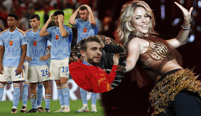 Usuarios vuelven tendencia a Shakira en redes sociales tras derrota de España ante Marrueco. Foto: composición LR/ EFE / difusión