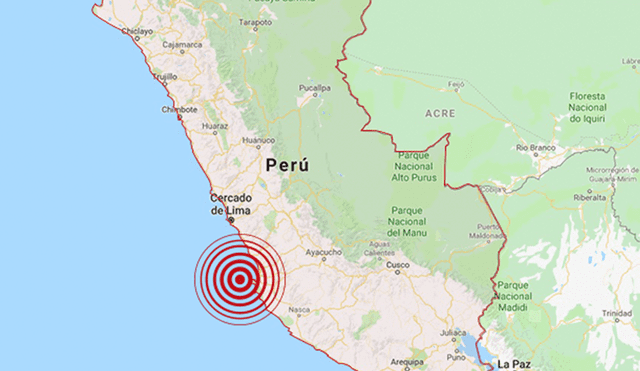 Sismo de magnitud 4.0 se registró en Cañete esta madrugada