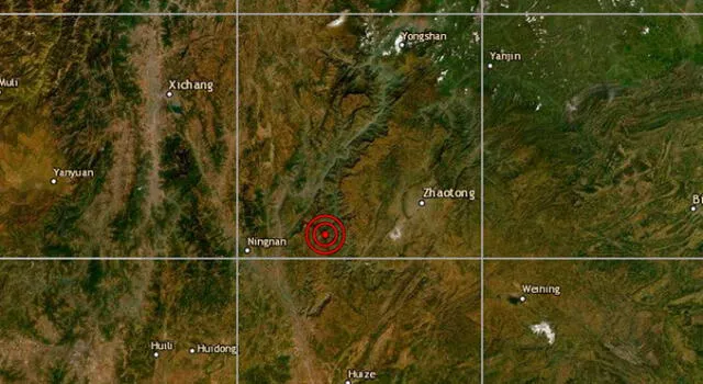 Terremoto en Yunnan deja 4 muertos y 20 heridos. Foto: Twitter