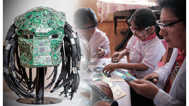 Informático peruano crea robots con viejas piezas de computadora. (Foto: composición LR)