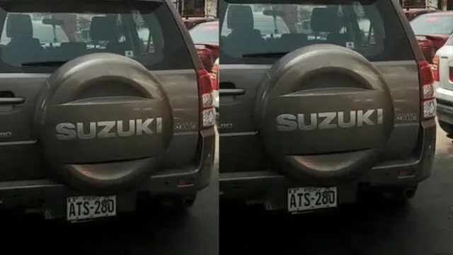 Surco: vehículo impide libre tránsito al ser estacionado en vía pública [VIDEO]