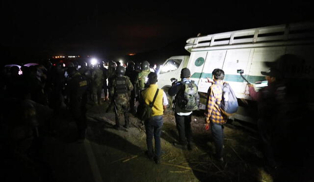 Detención se produjo luego del despiste de un camión en Chucarapi.