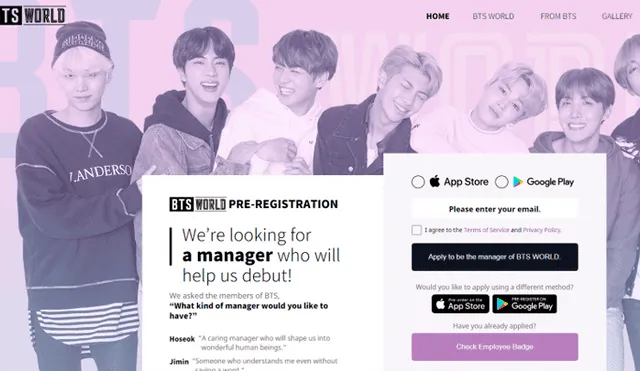 BTS World ya disponible gratis para Android e iOS