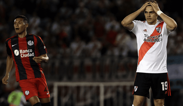 San Lorenzo impidió que River Plate terminara el año como líder de la Superliga Argentina. | Foto: AFP