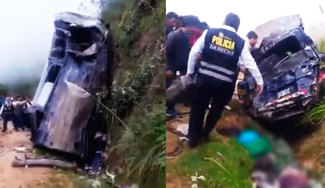 Cajamarca: combi se desbarranca y cobra la vida de 5 pasajeros