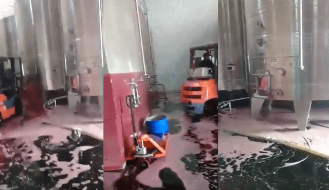YouTube: trabajador inunda almacén con fino licor tras hacer mala maniobra [VIDEO]