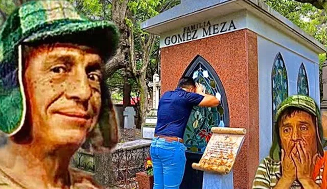 Desliza hacia la izquierda para ver el mensaje que encontró un fanático del 'Chavo del 8' en la tumba del recordador 'Chespirito'. Video es viral en YouTube.