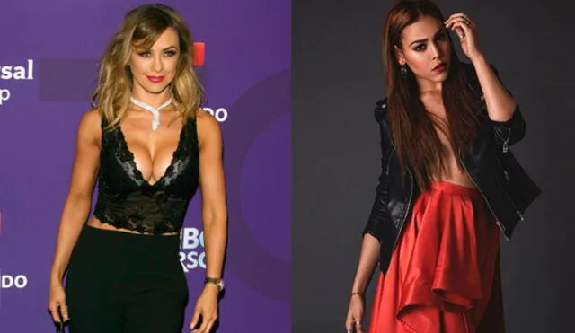 Premios Billboard: Aracely Arámbula y Danna Paola lucen vestidos similares en la alfombra roja [FOTOS]