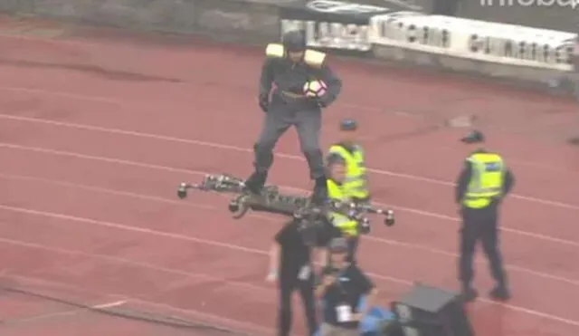YouTube: 'Hombre drone' se robó el show en la final de la Copa de Portugal 