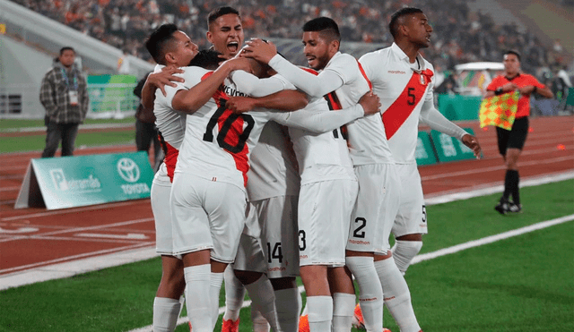 Kevin Quevedo anotó el primer gol de Perú en el fútbol masculino de los juegos Panamericanos 2019. | Foto: @SeleccionPeru