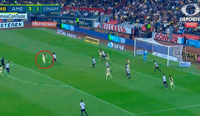  América vs Pumas: Guido Rodríguez con un 'misil' anota el 4-1 [VIDEO]