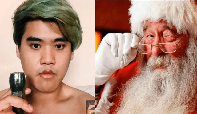 Facebook: Joven hace cosplay de ‘bajo presupuesto’ y se disfraza de Papá Noel [FOTOS]