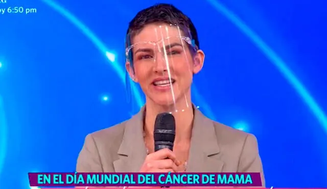 Por el Día mundial de la Lucha contra el Cáncer de Mama, la actriz lanzó su tema "Tesoros". Foto: captura/América TV