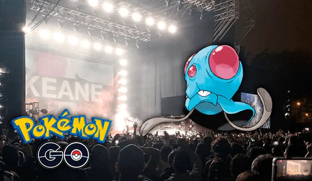 Usuarios de Pokémon GO se ponen a jugar en pleno concierto de Keane.