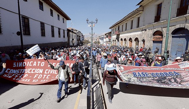 Paro por el gasoducto del sur en Cusco se cumplió a medias