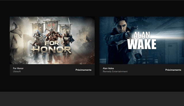 Los primeros videojuegos de regalo bisemanal son los aclamados Alan Wake y For Honor. Puedes descargarlos gratis en Epic Games Store desde el 2 de agosto.