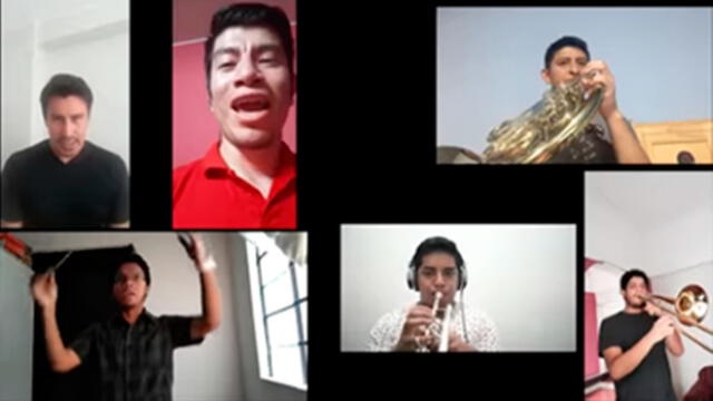 Desliza las imágenes para ver la increíble presentación que hizo un grupo de estudiantes peruanos del Himno Nacional del Perú. Foto: Universidad Nacional de Música.