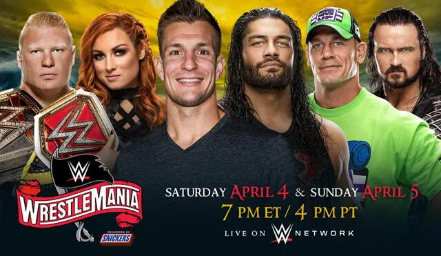WWE Wrestlemania 36 se realizará este 4 y 5 de abril en Orlando, Florida. Foto: WWE