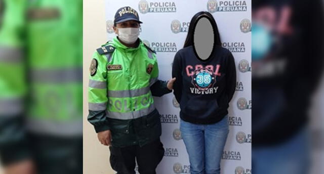 Detienen a mujer que golpeó e insultó a policía en Cusco.