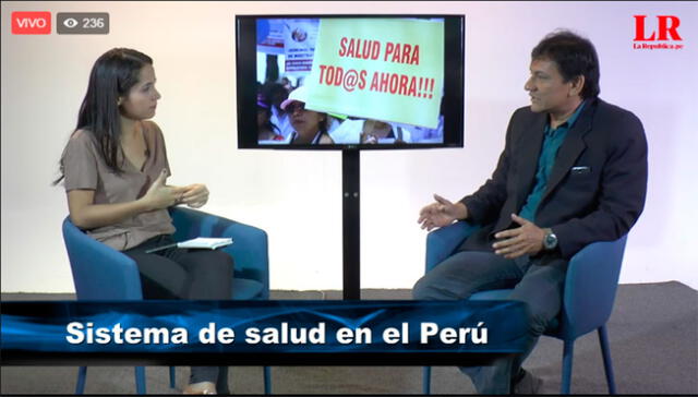 Sigrid Bazán conversó con Alexandro Saco sobre la situación de la salud en el país