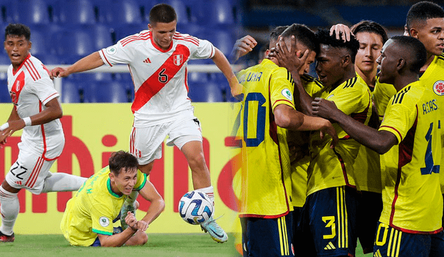 Perú y Colombia juegan la segunda fecha del Sudamericano Sub-20. Foto: Composición LR/Selección peruana/selección colombiana