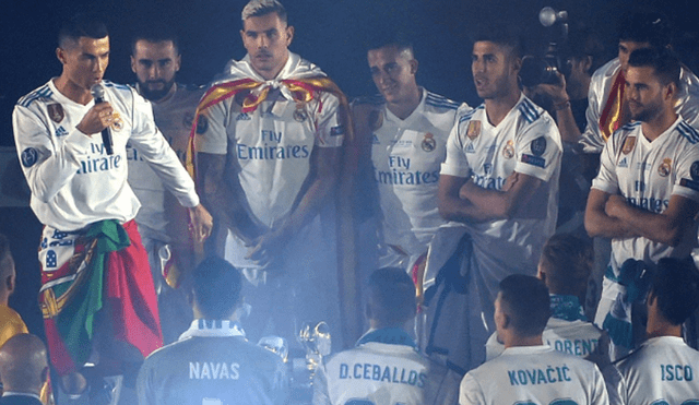Jugadores del Real Madrid y 83 mil hinchas se unen en una voz: “Cristiano quédate” [VIDEO]
