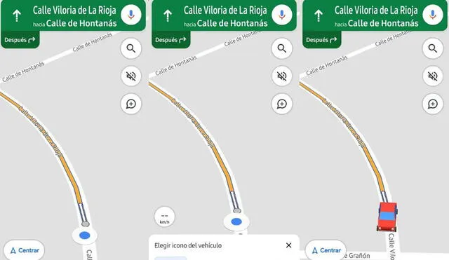 Añadir uno de los nuevos coches para comenzar una ruta en Google Maps es sencillo. Foto: Androidayuda