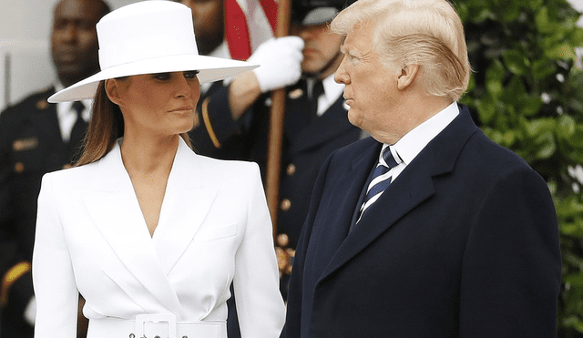 Melania Trump hizo terrible desplante a Donald Trump frente al presidente francés [VIDEO]