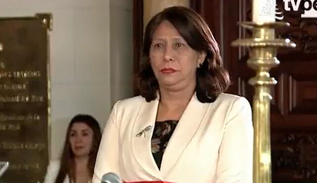 La nueva titular del MIMP es Grecia Rojas. Foto: Captura Tv Perú