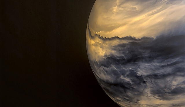 Capas de nubes en Venus. Imagen: JAXA / ISAS / DARTS / Damia Bouic.