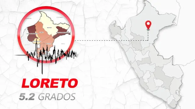 IGP registró sismo en Loreto.