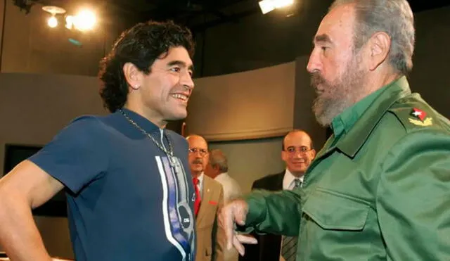 En el caso de Castro, falleció en 2016 (con 90 años), y Maradona se fue este 2020 (con 60), cuatro años más tarde. Foto: Twitter
