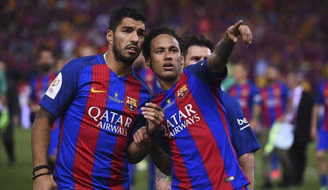 Neymar y Luis Suárez fueron compañeros en Barcelona por tres temporadas. | Foto: AFP