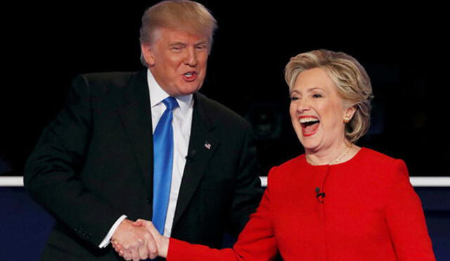 Twitter: Así practicaba Hillary Clinton para evitar los posibles abrazos de Donald Trump en los debates
