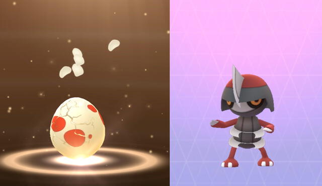 Pawniard eclosiona de los huevos extraños. Foto: Pokémon GO