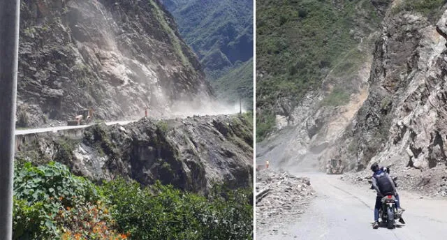 Cierran tramo de la carretera Interoceánica por derrumbe en Puno