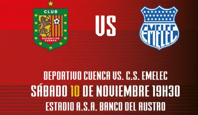 Emelec venció a domicilio 2-0 a Deportivo Cuenca por la Serie A de Ecuador [RESUMEN]