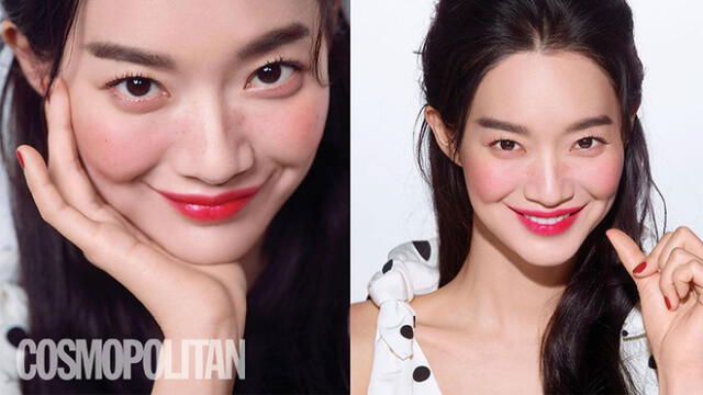 Shin Min Ah fotografiada por Ahn Joo Young para la edición de mayo 2020 de Cosmopolitan Korea.