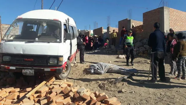 Padre de familia muere atropellado por su propia combi en Arequipa