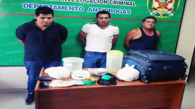 Chiclayo: detienen a banda criminal con 3 kilos de droga   