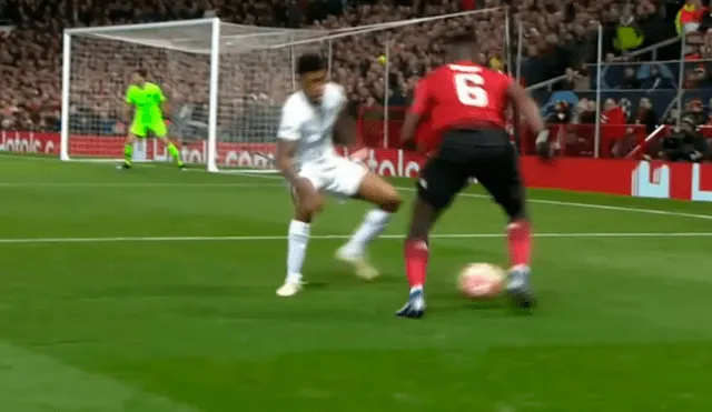 Manchester United vs PSG: lujo de Pogba que casi abre el score [VIDEO]