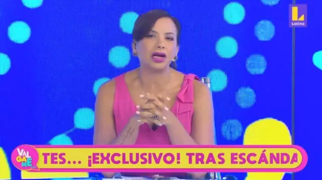 Mónica Cabrejos se pronunció frente a posible embarazo de su compañera. Foto: Captura