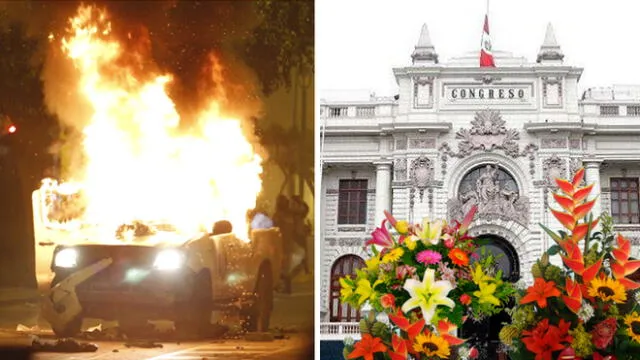 Conductor del Congreso TV compara patrullero incendiado con gasto en ‘rosas’ [VIDEO]