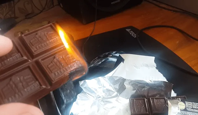 YouTube Viral: Quemó tableta de chocolate y pasó algo increíble [VIDEO]