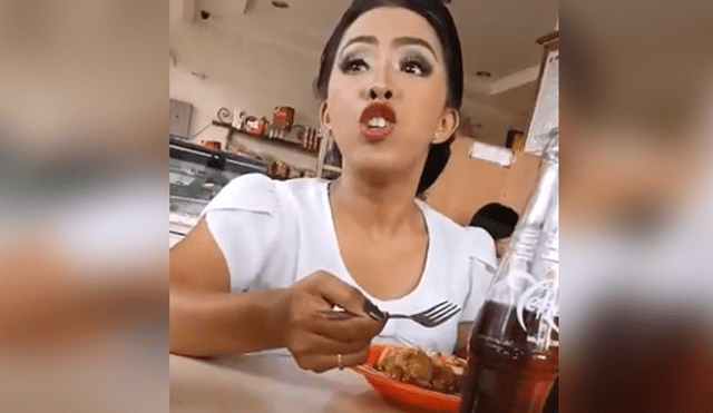 Facebook viral: truco de asiática para no arruinar su maquillaje mientras come causa sensación en redes [VIDEO]