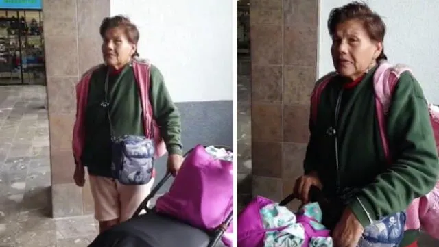 La señora Blanca lleva dos días varadas en el terminal de autobuses de Hermosillo. (Foto: El Imparcial)