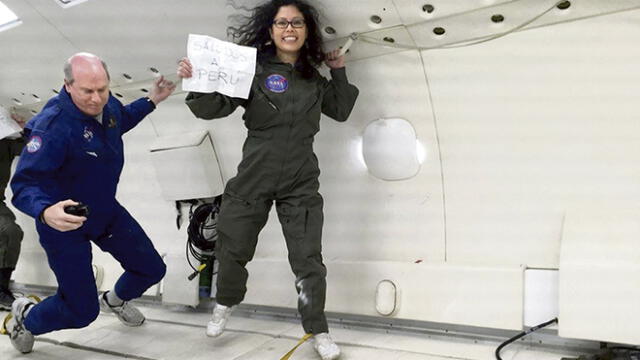 Gravedad cero. La cusqueña Jackelynne Silva-Martínez supo a los 5 años que deseaba convertirse en astronauta. Aún trabaja para ello, pero está cerca de cumplir este sueño.