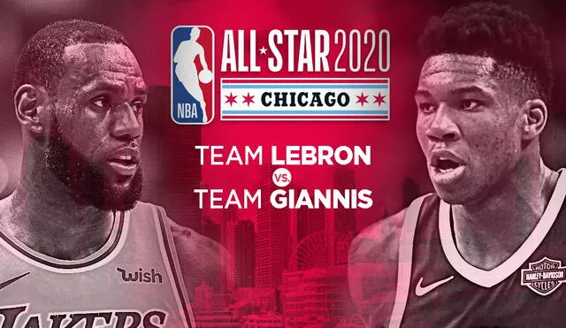 Team Lebron enfrenta a Team Giannis por la NBA All Star 2020.