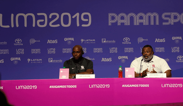 Carl Lewis y Leroy Burrell quedaron maravillados con las instalaciones de los Juegos Panamericanos Lima 2019. | Foto: EFE